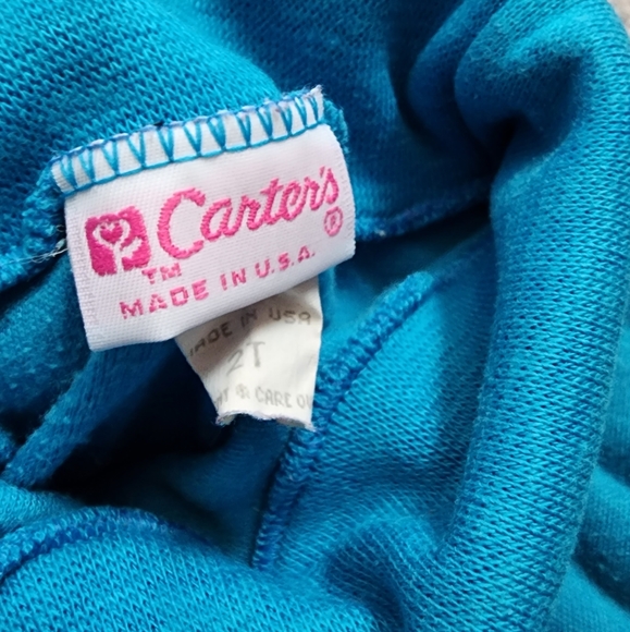 Vintage Blue turtle neck shirt - Picture 3 of 3